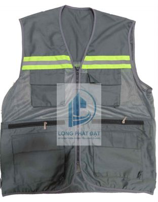 Áo phi lê 4 túi bảo hộ lao động